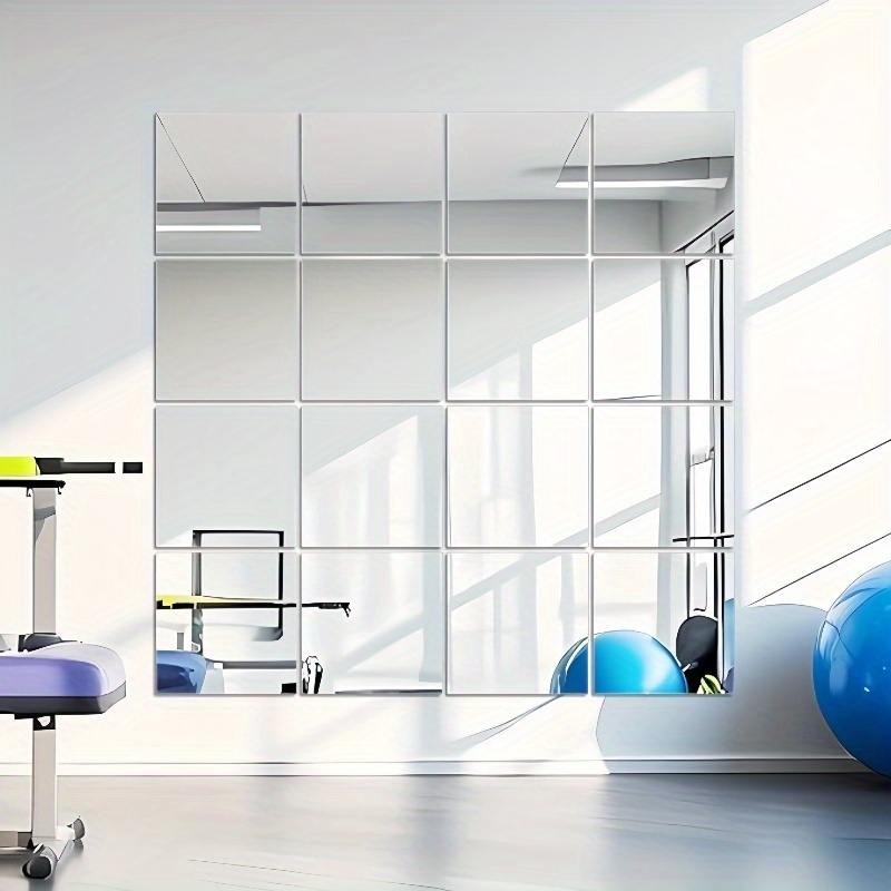 Home Gym Rental - สติกเกอร์กระจกอะคริลิก 4 ชิ้น ขนาด 2 มม.