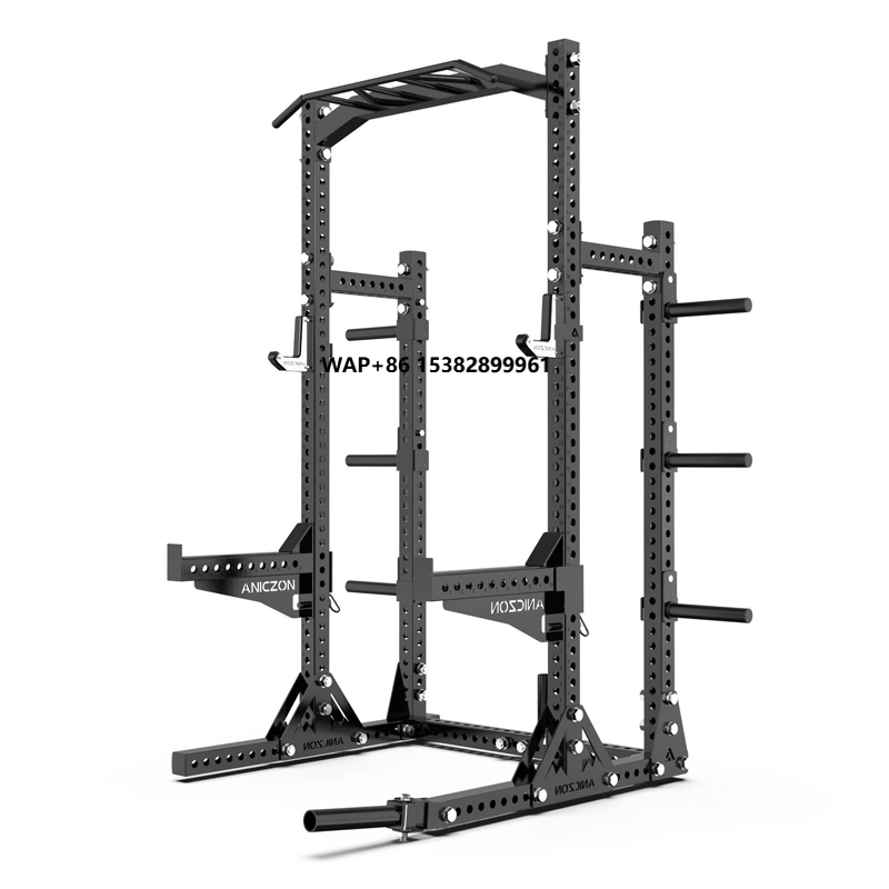 Home Gym Half Rack - แร็คสควอทสำหรับใช้ในบ้าน อุปกรณ์ฟิตเนสยิมเชิงพาณิชย์ แร็คฝึกซ้อมเพาะกาย เครื่องสควอทแบบครึ่งตัว