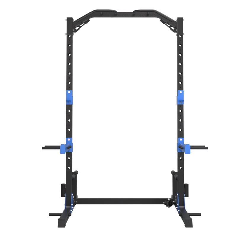 Home Gym Half Rack - แร็คครึ่งตัวพร้อมราวจับนิรภัย สำหรับออกกำลังกายที่บ้าน เครื่องฝึกความแข็งแรงแบบแลนด์ไมน์และสควอท
