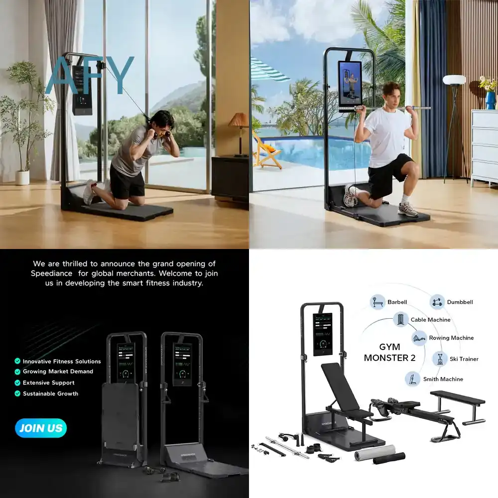 All In One Gym Home Equipment - เครื่องออกกำลังกายออลอินวัน Speediance สำหรับใช้ในบ้าน ไม่ต้องติดตั้ง ออกกำลังกายได้ทั้งร่างกาย พร้อมระบบดิจิทัลอัจฉริยะ