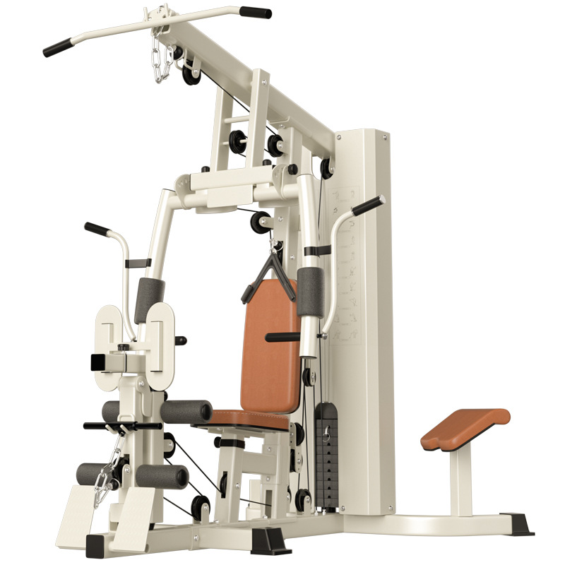 All In One Gym Home Equipment - อุปกรณ์ออกกำลังกายแบบออลอินวัน ปี 2026 ชุดอุปกรณ์ฟิตเนสในบ้าน สถานีฝึกซ้อมครบวงจร ระบบพูลเลย์พร้อมแผ่นน้ำหนัก
