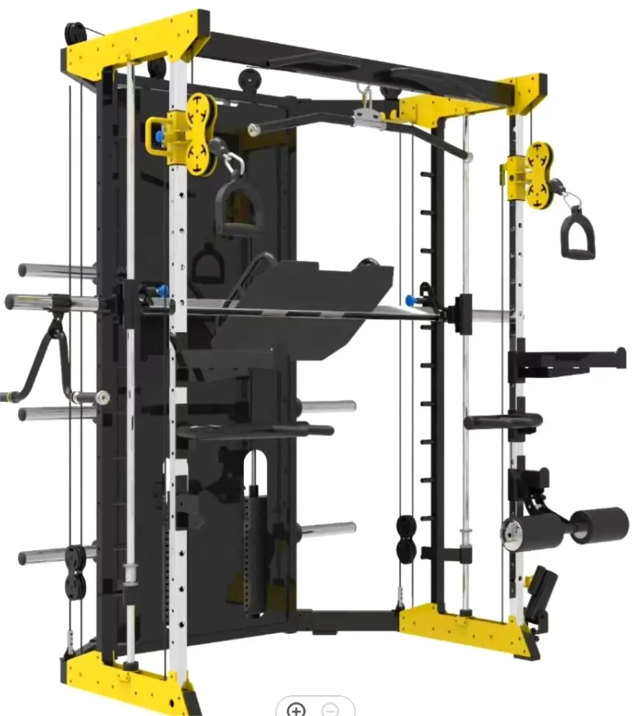 All In One Gym Home Equipment - เครื่องออกกำลังกายอเนกประสงค์แบบออลอินวัน พร้อมแท่นสควอท สมิธแมชชีน สำหรับบริหารกล้ามเนื้อไหล่ อก และขา