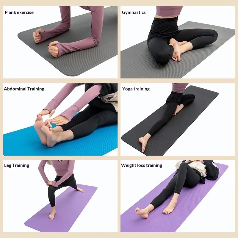เสื่อโยคะหนาพิเศษ กันลื่น ซับแ - Home Gym Yoga Mat บทวิจารณ์และราคา
