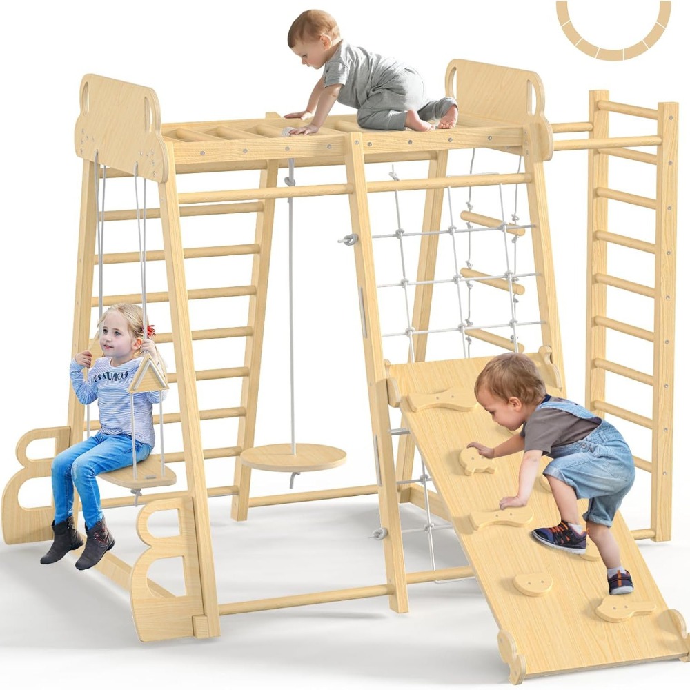 ชุดเครื่องเล่นในร่ม 9-in-1 สำห - Home Gym For Kids บทวิจารณ์และราคา