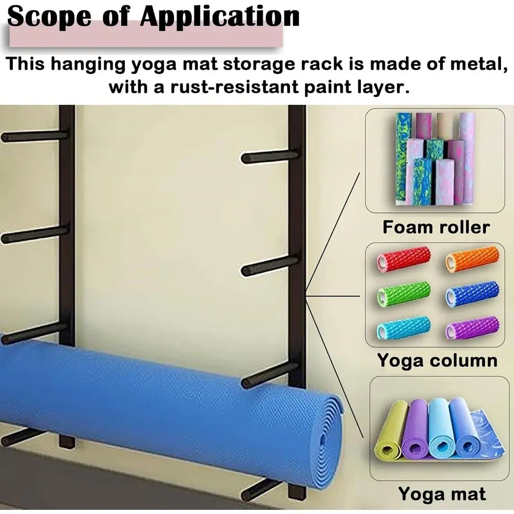 ชั้นวางอุปกรณ์ออกกำลังกายติดผน - Home Gym Yoga Mat บทวิจารณ์และราคา