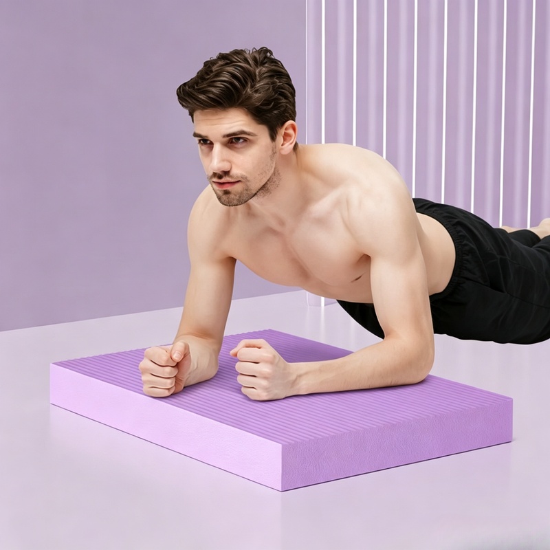 แผ่นรองเข่าโยคะกันลื่นหนาพิเศษ - Home Gym Yoga Mat บทวิจารณ์และราคา