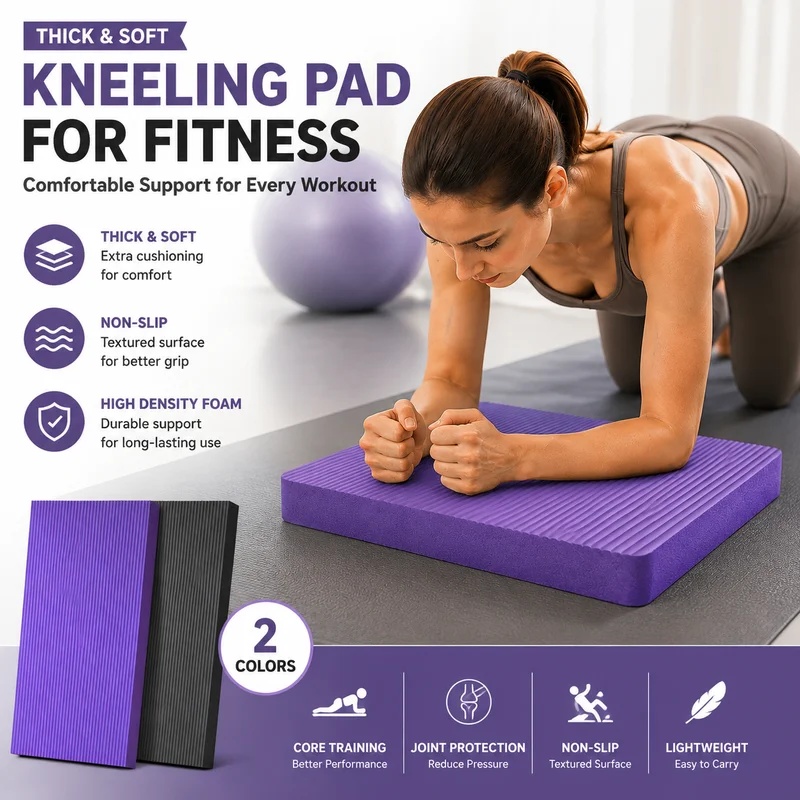 แผ่นรองเข่าโยคะกันลื่นหนาพิเศษ - Home Gym Yoga Mat บทวิจารณ์และราคา