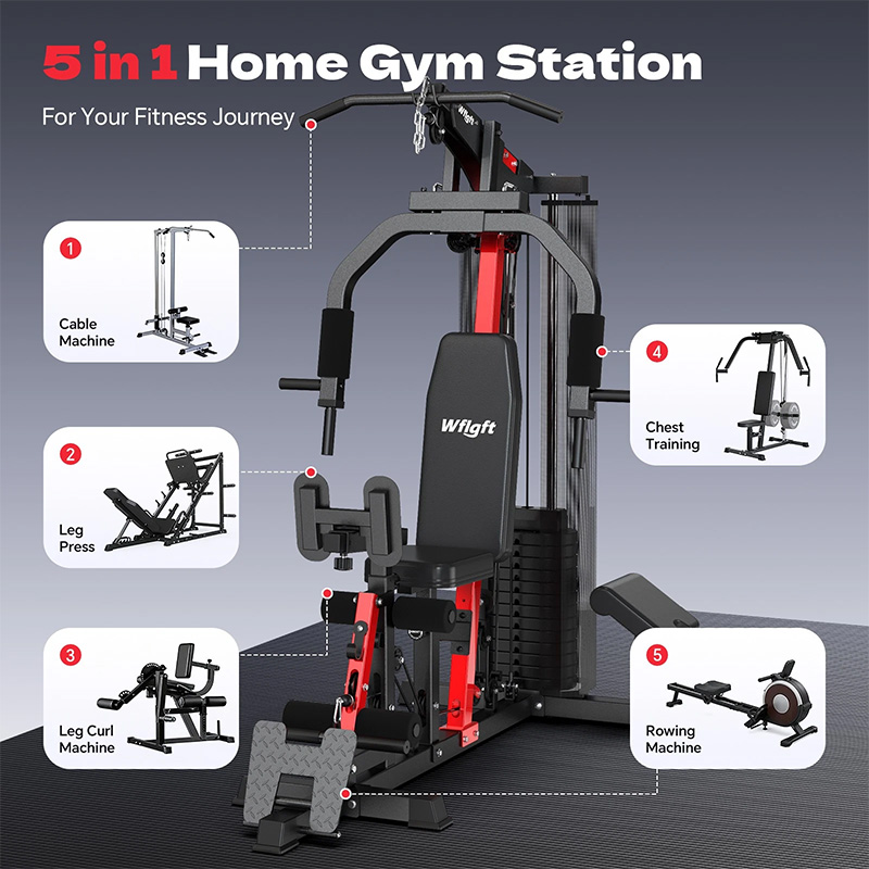 อุปกรณ์ออกกำลังกายในบ้าน Poobo - Home Gym Full Setup บทวิจารณ์และราคา